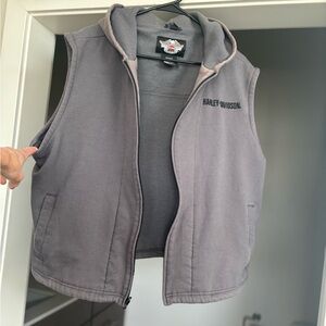 Vintage Harley Davidson Vest Sweater Jacket